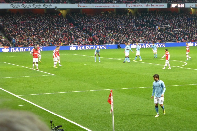 Kamp i Premier League mellem Arsenal og Manchester City